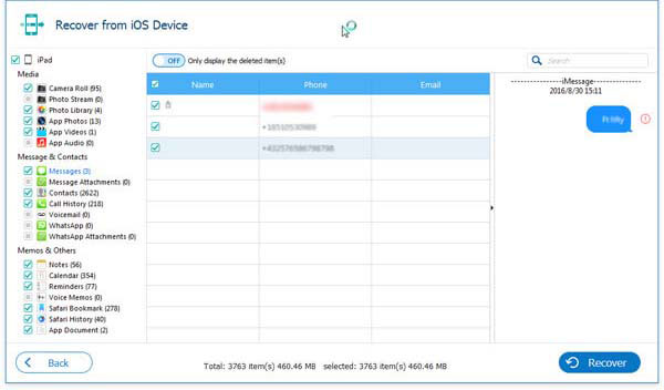 Software de recuperación de iPad como iOS Data Recovery