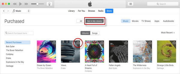 canciones de descarga de la tienda de iTunes a la computadora