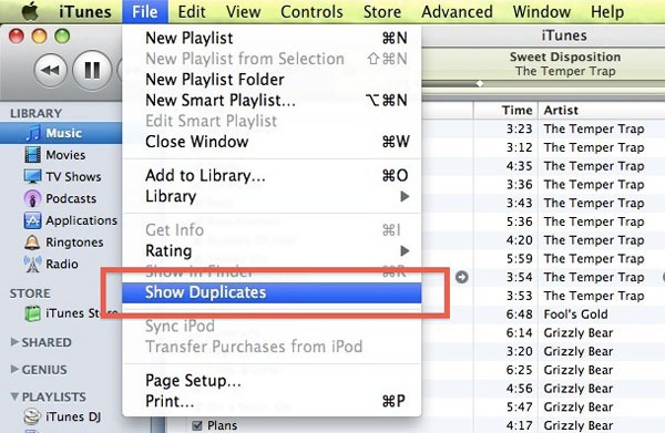 Eliminar archivos duplicados en iTunes