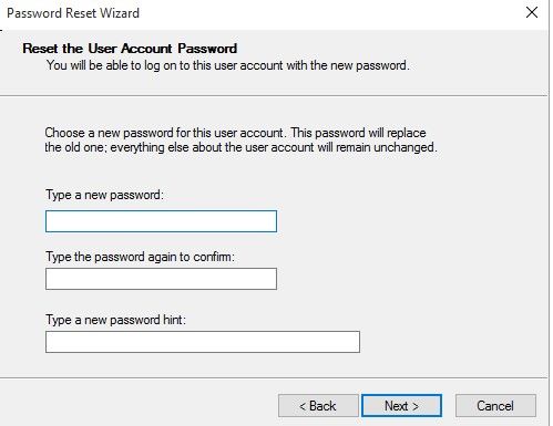 Restablecer la contraseña de Windows
