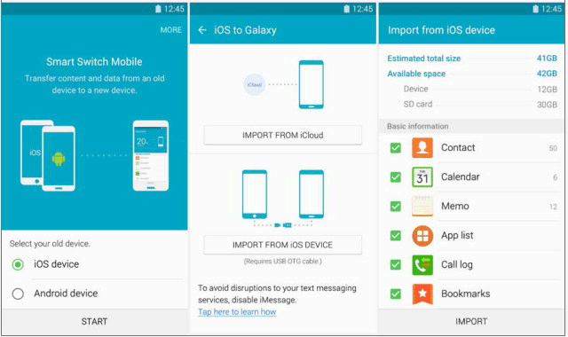 Transfiera las aplicaciones de Apple a Android con Smart Switch