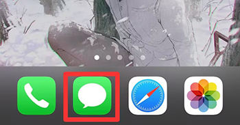 Abra la aplicación de iMessage