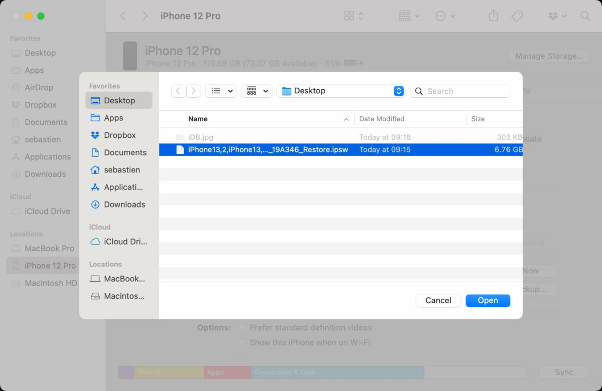 Renovado de iOS 17 a 16.6 sin computadora
