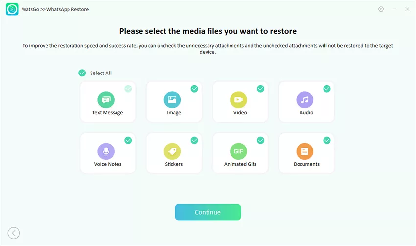 Guía Watsgo - Restaurar WhatsApp Copia de seguridad