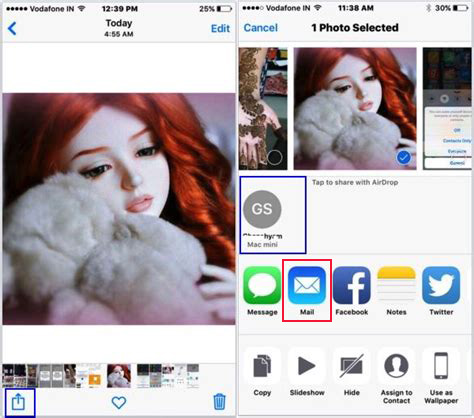 Transfiera fotos de iPhone a PC sin Bluetooth por correo electrónico