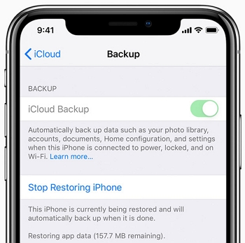 Deja de restaurar iPhone