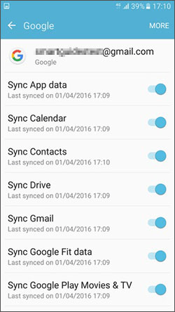 Cómo transferir datos de Samsung a Huawei con Google Sync