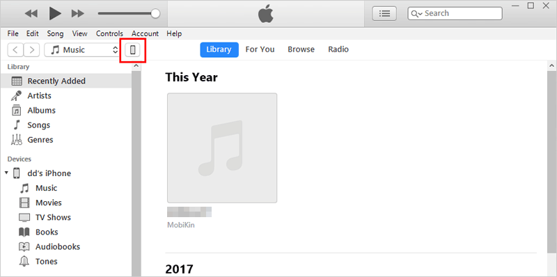 Cómo hacer una copia de seguridad de iMessages a iTunes - Paso 2