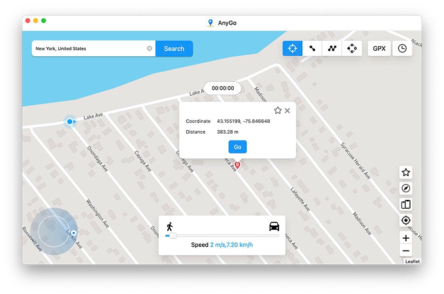 teletransporta a un nuevo lugar anygo