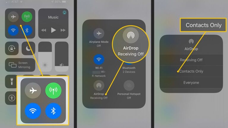 Transferir fotos a través de AirDrop Step1