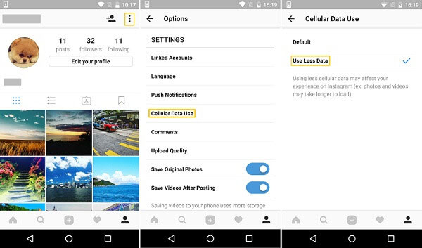 Deshabilitar el video automático en Instagram