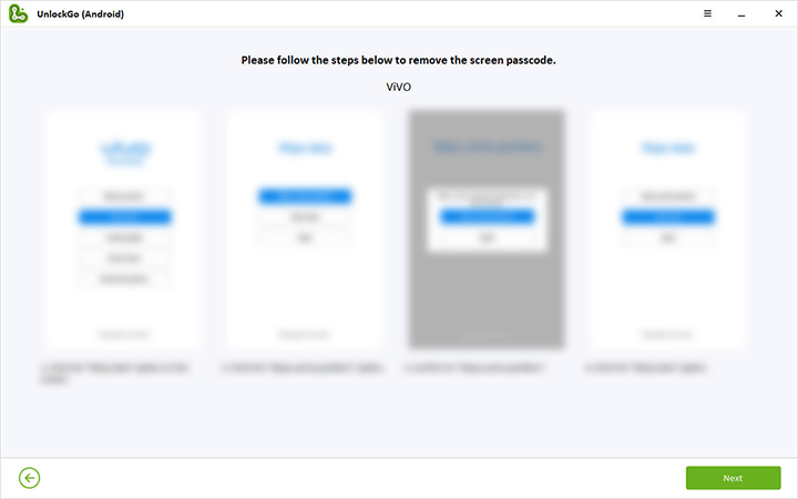 Retire la pantalla de bloqueo de Android de Vivo