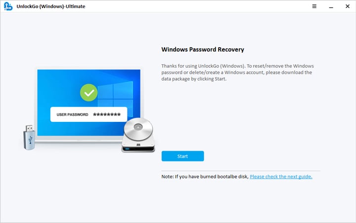 Restablecimiento de contraseña de Windows sin USB