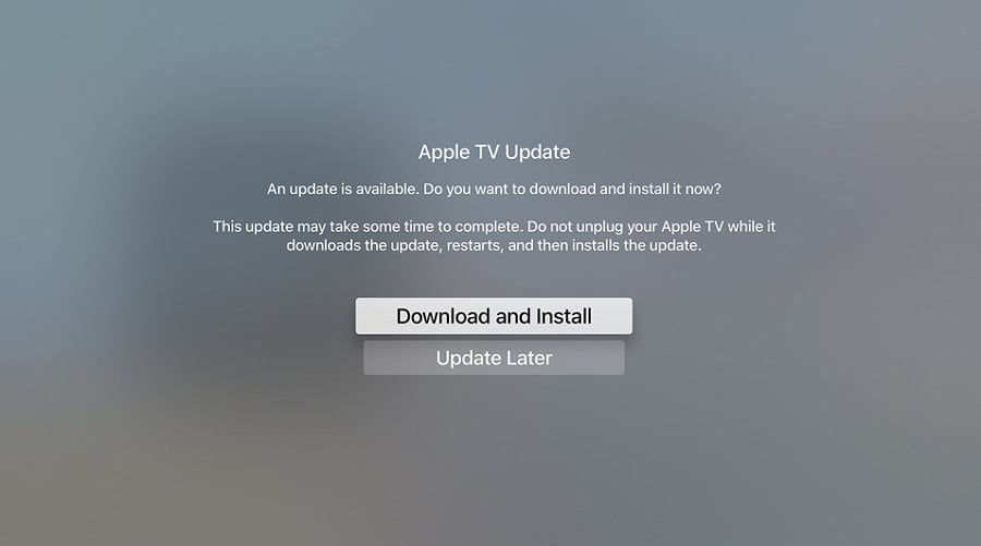 Actualiza tu Apple TV