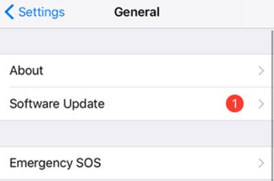 Actualizar la versión de iOS