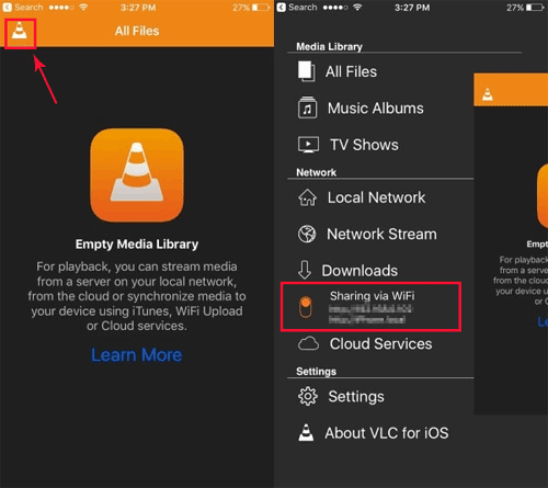 Cómo mover videos al iPhone a través de VLC