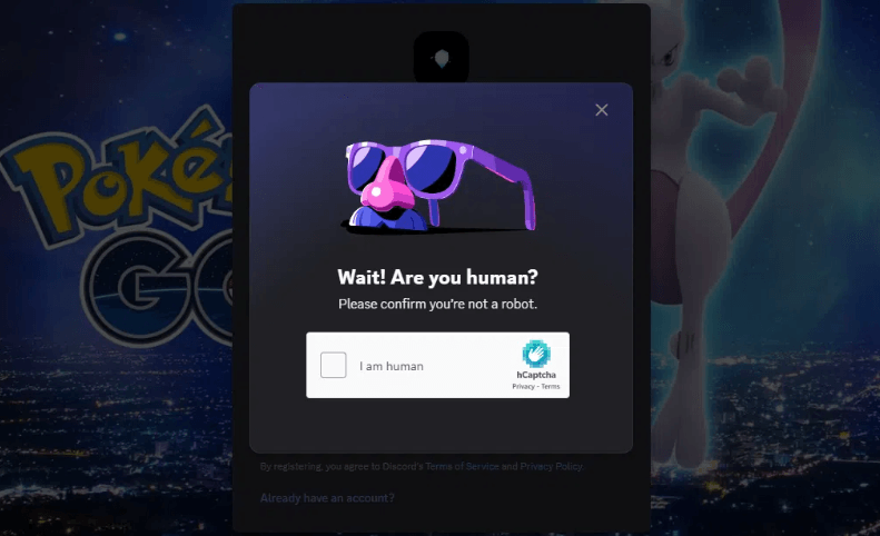 Verificar desde Pokemon Go Discord