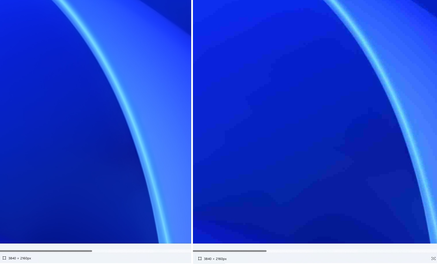 Original vs bajo en Windows 11 Compress
