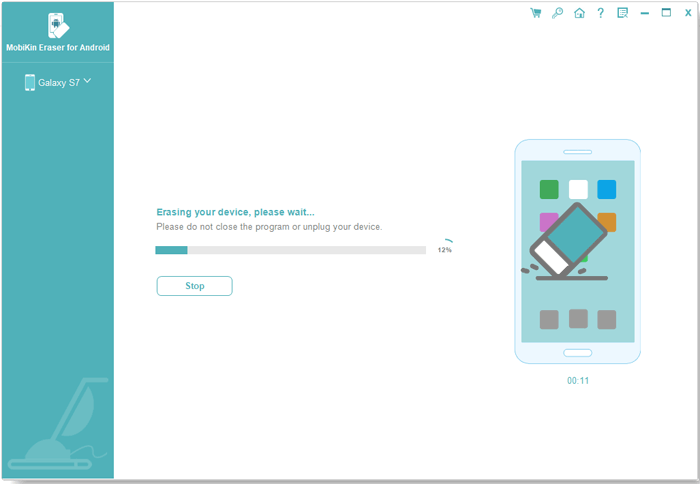 Fábrica Restablecer el teléfono IQOO con el borrador de Mobikin para Android