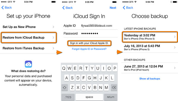 Cómo encontrar cosas eliminadas en iPhone desde iCloud Backup